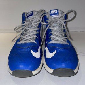 Nike Kids Shoes 6.5Y Team Hustle D7 Blue Mid Top Basketball Fits Women 8